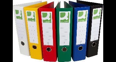 Q-CONNECT ordner, voor ft A4, volledig uit PP, rug van 8 cm, geassorteerde kleuren