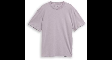 Tom Tailor Denim - Relaxed fit T-shirt van katoen - Maat XS - soft lilac grey
