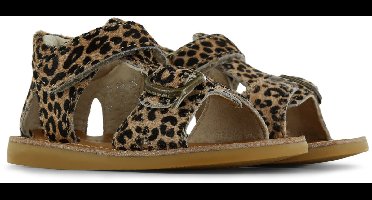 Shoesme Panterprint Sandaal - Sandalen Kind - Meisjes - Leopardo - Ponyhair - Maat 25