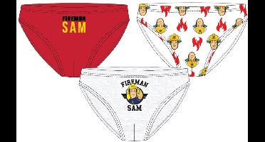 Brandweerman Sam Flame kinderondergoed, onderste 3 stuks/verpakking 122/128 cm