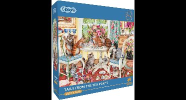 Gibsons - Staarten van de Tea Party ("Tails from the Tea Party") - Debbie Cook - 500 stukjes - 48×34cm - Legpuzzel voor Volwassenen