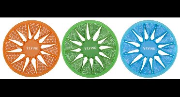Eddy Toys Frisbee - Neopreen Werpschijf - Ø30 cm - 80 Gram - Vanaf 3 Jaar - Geschikt voor Buiten- en Waterspeelgoed - Ook Leuk voor in het Zwembad of op het Strand - Blauw, Groen of Oranje