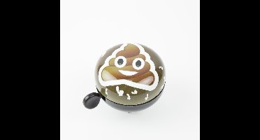 Widek Ding Dong Fietsbel - Emoticon Poep - Extra Luid - Ø 80mm - Duurzaam Geproduceerd in NL