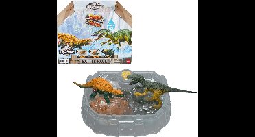 Jurassic World DINO REVEAL BATTLE PACK Herrerasaurus vs. Minmi
