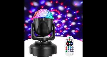 DailySupplies® Discolamp Kinderen - Discobal - Feestverlichting met Afstandsbediening - Zwart