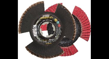 Rhodius 211401 VISION SPEED X-LOCK Lamellenschijf RVS, Staal, Non-ferrometaal 10 stuk(s)