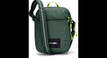 Pacsafe GO Micro Crossbody tas - 1.5L - RFID - Anti-diefstal - Waterafstotend - Gerecycled - Festivaltas - Groen