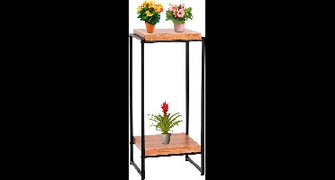 Bloementafel - bloemenplank bijzettafel plantenplank -FSC-gecertificeerd MDF licht bruin- 82 cm