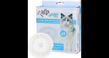 AFP Lifestyle 4 Pets - Lotus Ceramic Fountain Filter Replacement - Waterfilters - Waterfontein filter voor de AFP Lotus Ceramic Fountain - 3 Stuks