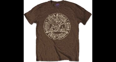 Black Sabbath - Henry Pyramid Emblem Heren T-shirt - XL - Bruin