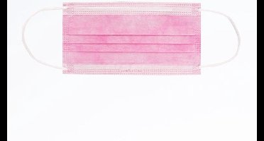 Mondkapjes met oor-elastieken 50 stuks Comforties - Wit, Roze, Violet, Lila, Groen en blauw - Latex- en glasvezelvrij - Absorberende binnenlaag