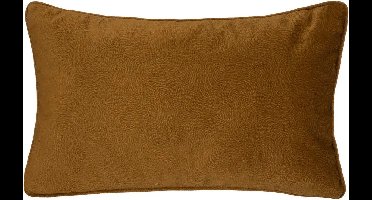 Atmosphera Bank/sierkussens huiskamer Sophia - 30 x 50 cm - Goud/bruin - polyester - met rits