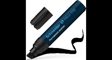 Schneider permanent marker - Maxx 280 - beitelpunt - zwart - S-128001