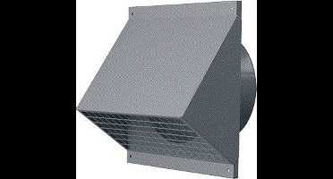 Ubbink Gevelinlaatkap dia 160 mm - Zwart (uitlopend artikel op=op)
