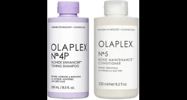 Olaplex No.4P Blonde Shampoo & No.5 Bond Conditioner - 250ml