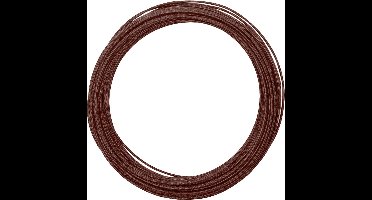 Vaessen Creative Aluminium Draad - Embossed round - 2mm - 30m - Chocolade mat