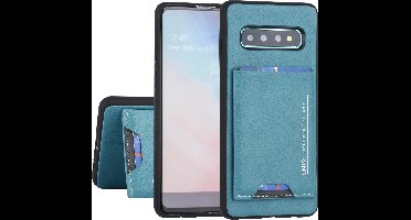 UNIQ Accessory Galaxy S10 Hard Case Backcover met pasjeshouder - Turqouise (G930F)