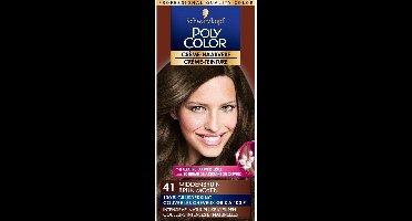 Schwarzkopf Poly Color Crème Haarverf 41 Middenbruin - 1 stuk - intensieve, natuurlijke kleuren met 100% grijsdekking