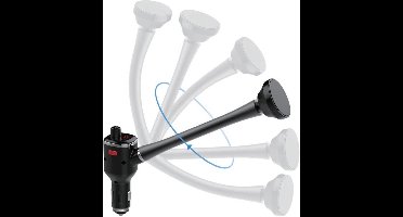UNIQ Accessory FM Transmitter - Bluetooth 5.0 - Autolader met QC 3.0 Snelladen - Handsfree Bellen - 2 USB Poorten - MP3 Speler Auto - Zwart