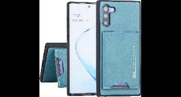 Samsung Galaxy Note 10 UNIQ Accessory Groen Backcover hoesje Pasjeshouder - 2 Kijkstanden - Kunstleer