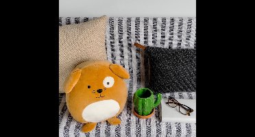Balvi Kussen Hond Woof Bruin Superzcht Polyester 29 x 25 x 22 cm