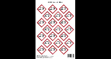 Pictogram sticker A180-E007 Verzamelplaats bij evacuatie Z links - 100x50mm 10 stickers op 1 vel