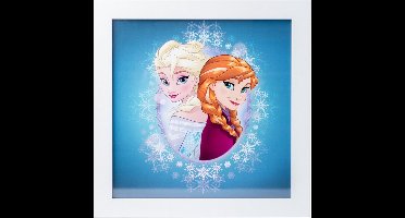 Disney Frozen Anna & Elsa - Art Print 30x30cm inclusief kader