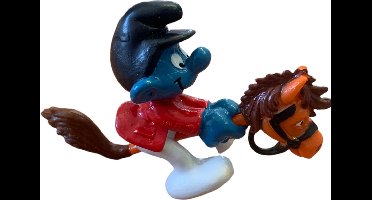 Smurf met Stokpaard / speelfiguur - Schleich en de smurfen - Speelfiguurtje - 40214