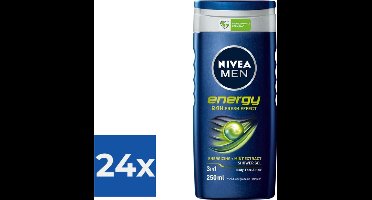 NIVEA Men Energy Douchegel - 250ml - Voordeelverpakking 24 stuks