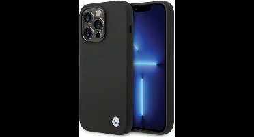 BMW Silicone Back Case - Geschikt voor Apple iPhone 15 Pro Max (6.7") - Zwart