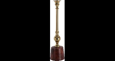 Kandelaar - goudkleur- kaars - 36 cm hoog - woondecoratie - woonaccessoires