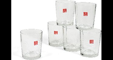 24x Stuks waterglazen/drinkglazen transparant 280 ml - Glazen - Drinkglas/waterglas/tumblerglas