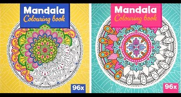 Mandala Kleurboek voor Volwassenen en Kinderen Voordeelbundel - 192 Kleurplaten