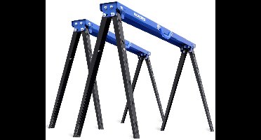 WORKPRO WP289025 Heavy-Duty Schraag Tot 200 kg Draagvermogen – In Hoogte Verstelbaar en Opvouwbaar (1 schraag)