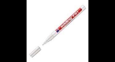 Lakmarker Permanent Edding 751 - Rond - Wit