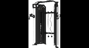Tunturi Platinum Functional Trainer - Fitness apparaat - Train alle spiergroepen - Homegym met 200 kg gewichtstapel - Selectorized - V-series