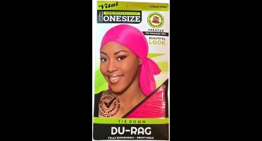 Vital Silky Tie-Down Du-Rag Perfect Fit Onesize pink