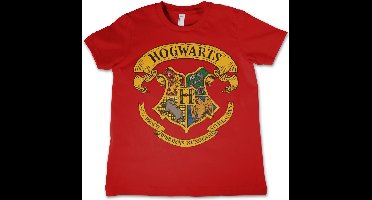 Harry Potter Hogwarts Crest T-shirt voor kinderen, rood