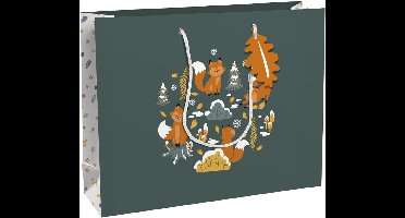 Clairefontaine kerstcadeauzak 'Vos', medium