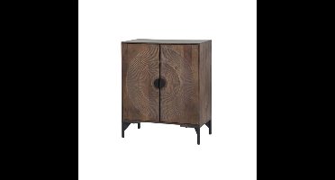 Nippon 2-deurs kast, laag, Mango Brown Walnut - Mix & Match Collection