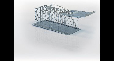 BSI - Diervriendelijke muizenvangkooi - Muizenbestrijding en Rattenbestrijding - Gegalvaniseerde metalen kooi - 14,5x7x9 cm