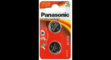 Batterij Panasonic "Lithium Power" knoopcelbatterijen - type CR-2016
