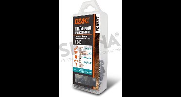 Zaagketting OZAKI halfhaaks, in blisterverpakking: .3/8"LP .043 (1,1mm) 40 schakels ( E40 ).