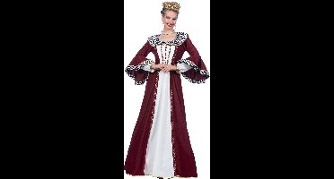 Luxe Koninginnen Jurk Bordeaux - Maat 56