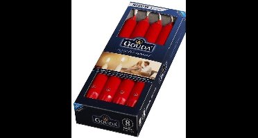 Gouda Dinerkaarsen 240/24 doos 8 rood (per 4 stuks)