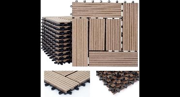 WPC hout vloertegel 11 stuks