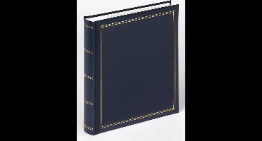 Walther ME-139-L Monza - Memo insteekalbum - Formaat 26 x 28 cm - 200 foto's 13 x 18 cm - Blauw