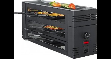 Spring Pizza Raclette6 6 persoon/personen Zwart 1100 W