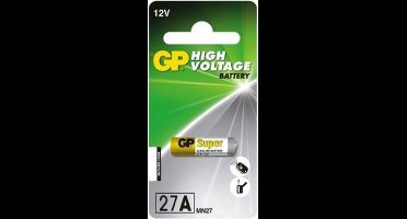 GP 27A HIGH VOLTAGE Batterijen  12V- 27 mAh - 1 stuk
