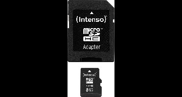 Intenso 8GB Micro SDHC 8GB Micro SDHC Class 10 flashgeheugen